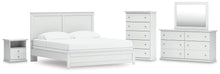 Load image into Gallery viewer, Bostwick Shoals King Panel Bed, Dresser, Mirror, Chest and Nightstand
