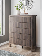 Load image into Gallery viewer, Pamytta Queen Upholstered Panel Platform Bed, Dresser, Mirror, Chest and Nightstand