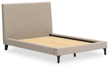 Load image into Gallery viewer, Cielden Full Upholstered Bed with Roll Slats, Dresser and Mirror
