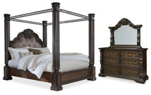 Load image into Gallery viewer, Maylee California King Canopy Bed, Dresser and Mirror