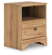 Load image into Gallery viewer, Aleaport King Panel Bed with Mirrored Dresser and Nightstand