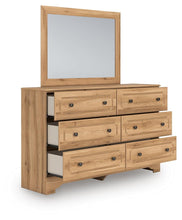Load image into Gallery viewer, Aleaport Twin Panel Bed with Mirrored Dresser and Nightstand