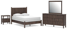 Load image into Gallery viewer, Pamytta Full Panel Bed, Dresser, Mirror and Nightstand
