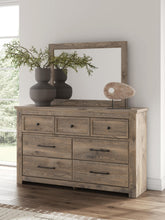 Load image into Gallery viewer, Rusticott Queen Poster Bed with Mirrored Dresser