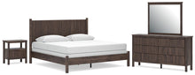 Load image into Gallery viewer, Pamytta King Panel Bed, Dresser, Mirror and Nightstand