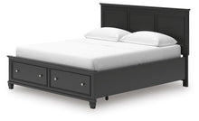 Load image into Gallery viewer, Lanolee California King Panel Storage Bed, Dresser, Mirror and Nightstand