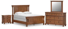 Load image into Gallery viewer, Rowlenstown Queen Poster Bed with Mirrored Dresser and Nightstand