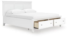 Load image into Gallery viewer, Fortman California King Panel Storage Bed, Dresser, Mirror and Nightstand