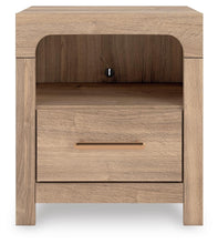 Load image into Gallery viewer, Kinlanni Queen Upholstered Platform Bed, Dresser, Mirror and Nightstand