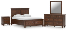Load image into Gallery viewer, Danabrin Queen Panel Storage Bed, Dresser, Mirror and Nightstand
