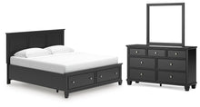 Load image into Gallery viewer, Lanolee King Panel Storage Bed, Dresser and Mirror