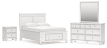 Load image into Gallery viewer, Fortman Full Panel Storage Bed, Dresser, Mirror and Nightstand