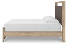 Load image into Gallery viewer, Kinlanni King Upholstered Panel Bed, Dresser and Mirror