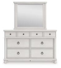 Load image into Gallery viewer, Rowlenstown California King Poster Bed, Dresser, Mirror and Nightstand