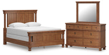 Load image into Gallery viewer, Rowlenstown Queen Poster Bed with Mirrored Dresser