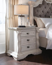 Load image into Gallery viewer, Bruchandi California King Upholstered Panel Bed with Mirrored Dresser and Nightstand