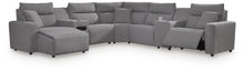 Load image into Gallery viewer, Modmax II 7-Piece Power Reclining Sectional with Chaise and Audio Console