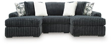 Load image into Gallery viewer, Midnight-Madness 3-Piece Double Chaise Sectional