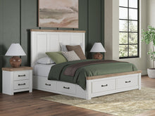 Load image into Gallery viewer, Savonport King Panel Storage Bed. Dresser, Mirror and Nightstand