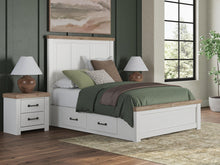Load image into Gallery viewer, Savonport Queen Panel Bed with Storage, Dresser and Mirror