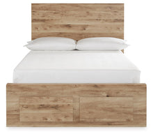 Load image into Gallery viewer, Hyanna Full Panel Storage Bed with Mirrored Dresser