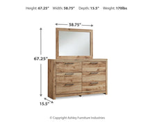 Load image into Gallery viewer, Hyanna Queen Panel Bed with 2 Side Storage, Dresser and Mirror