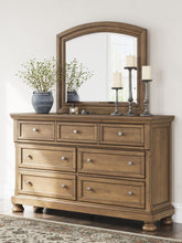 Load image into Gallery viewer, Vandenmore Queen Panel Bed with Mirrored Dresser and Nightstand