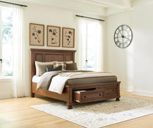 Load image into Gallery viewer, Zackaryn Queen Panel Storage Bed