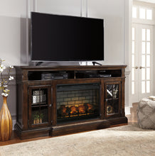 Load image into Gallery viewer, Roddinton 72" TV Stand with Electric Fireplace

