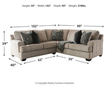 Load image into Gallery viewer, Bovarian 2-Piece Sectional
