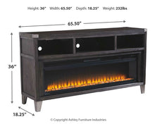Load image into Gallery viewer, Todoe 65" TV Stand with Electric Fireplace
