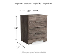 Load image into Gallery viewer, Ralinksi Two Drawer Night Stand
