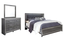 Load image into Gallery viewer, Lodanna King Panel Bed with Mirrored Dresser
