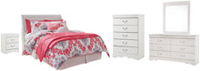 Load image into Gallery viewer, Anarasia Full Sleigh Headboard Bed with Mirrored Dresser, Chest and Nightstand
