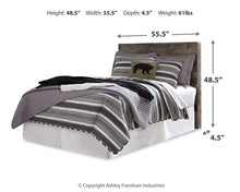 Load image into Gallery viewer, Derekson Full Panel Headboard Bed with Mirrored Dresser
