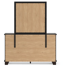 Load image into Gallery viewer, Covetown California King Panel Bed with Mirrored Dresser
