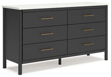 Load image into Gallery viewer, Cadmori Queen Upholstered Panel Bed with Dresser and 2 Nightstands
