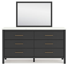 Load image into Gallery viewer, Cadmori King Upholstered Panel Bed with Mirrored Dresser and Nightstand

