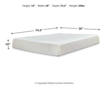 Load image into Gallery viewer, 10 Inch Chime Memory Foam  Mattress
