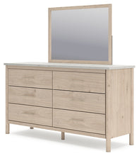 Load image into Gallery viewer, Cadmori Queen Upholstered Panel Bed with Mirrored Dresser and Chest
