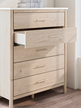 Load image into Gallery viewer, Cadmori Queen Upholstered Panel Bed with Mirrored Dresser and Chest
