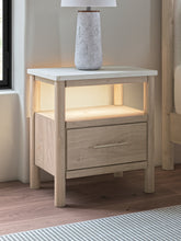 Load image into Gallery viewer, Cadmori Queen Upholstered Panel Bed with Mirrored Dresser and Chest
