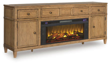 Load image into Gallery viewer, Sharlance 81" TV Stand with Electric Fireplace
