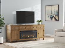 Load image into Gallery viewer, Sharlance 81" TV Stand with Electric Fireplace
