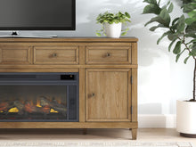 Load image into Gallery viewer, Sharlance 81" TV Stand with Electric Fireplace
