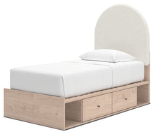 Load image into Gallery viewer, Arloster Twin Upholstered Panel Bed with Storage
