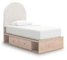 Load image into Gallery viewer, Arloster Twin Upholstered Panel Bed with Storage
