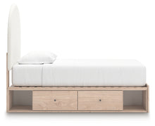 Load image into Gallery viewer, Arloster Twin Upholstered Panel Bed with Storage
