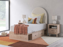 Load image into Gallery viewer, Arloster Twin Upholstered Panel Bed with Storage
