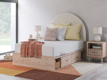 Load image into Gallery viewer, Arloster Full Upholstered Panel Bed with Storage
